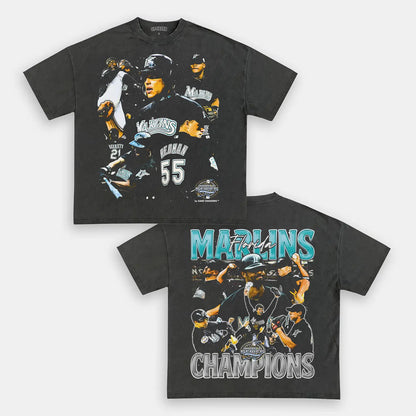 2003 WORLD SERIES CHAMPS  MARLINS TEE  [DS]