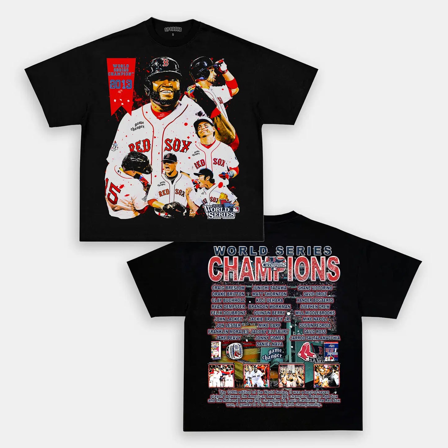 2013 WORLD SERIES CHAMPS - RED SOX TEE - [DS]