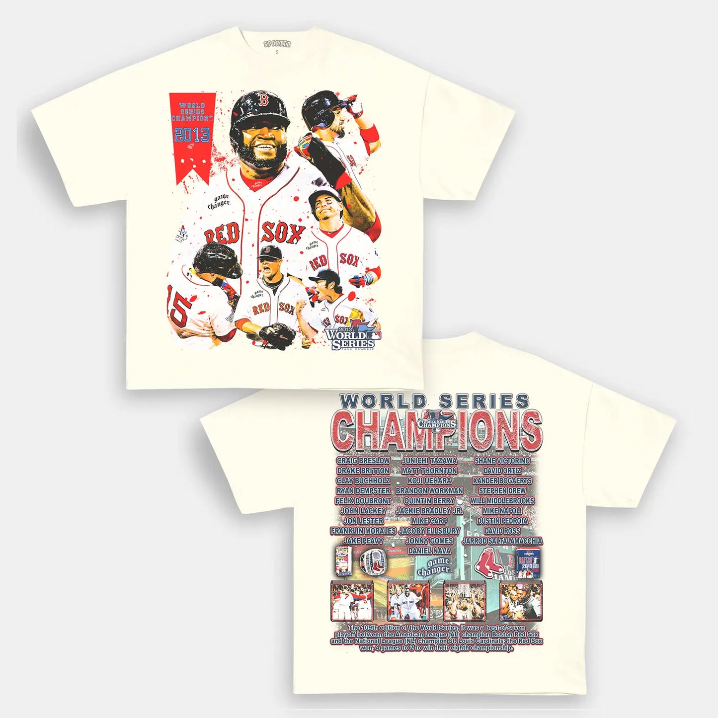 2013 WORLD SERIES CHAMPS - RED SOX TEE - [DS]