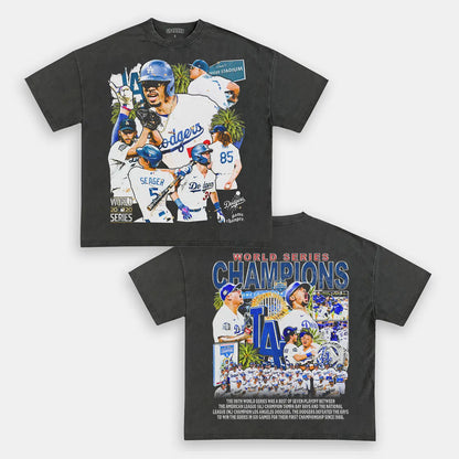 2020 WORLD SERIES CHAMPS - DODGERS TEE - [DS]