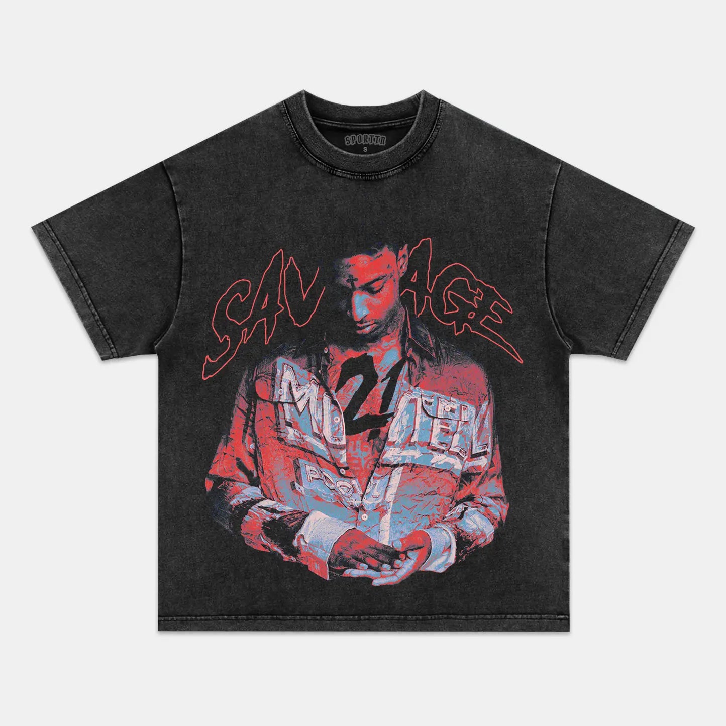 21 SAVAGE SLAUGHTER TAPE TEE