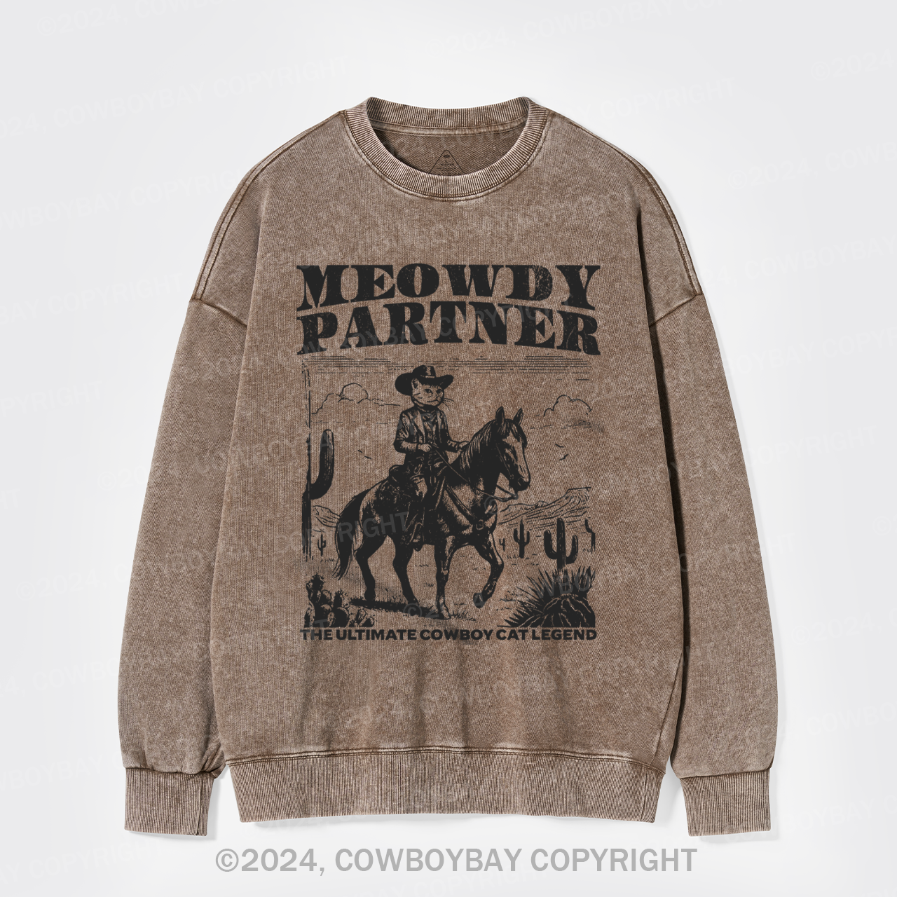 The Ultimate Cowboy Cat Legend ashed Sweatshirts