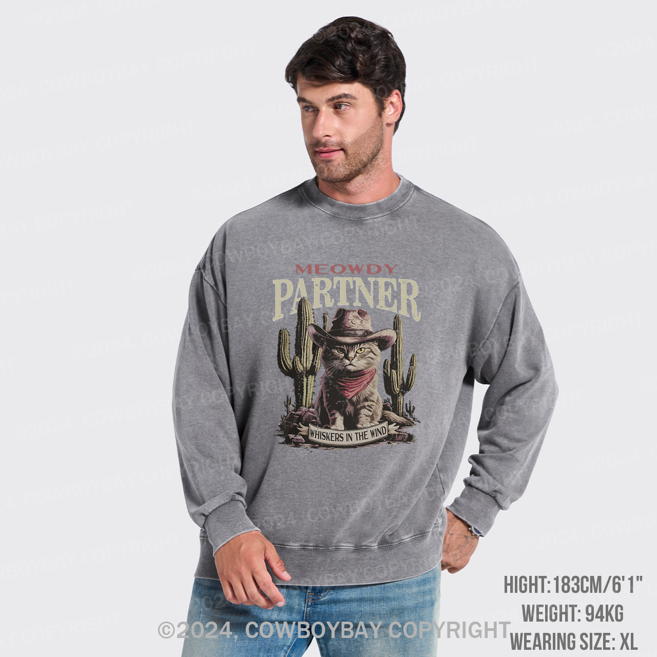 Whiskers In The Wind ashed Sweatshirts