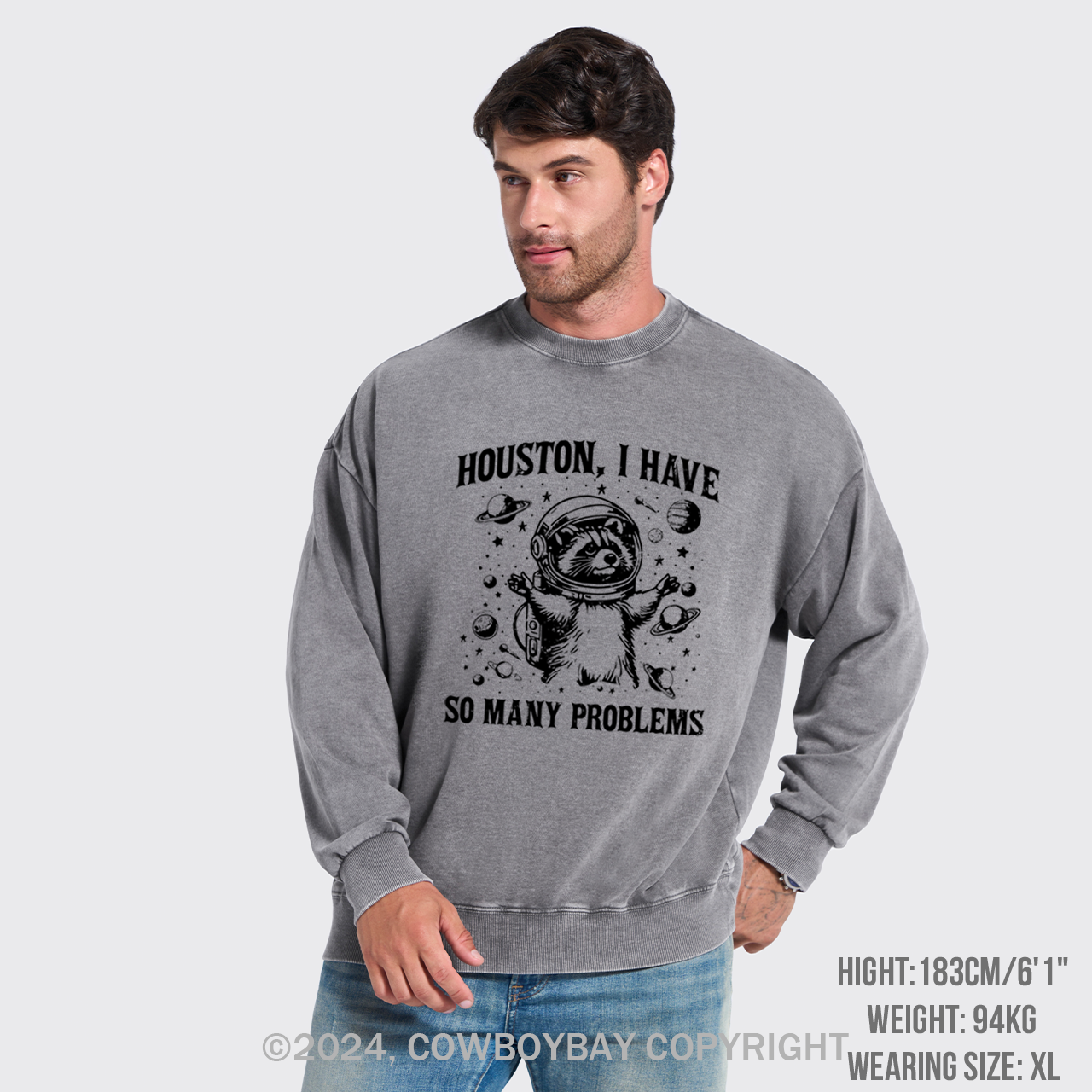 Space Explorer Washed Sweatshirts