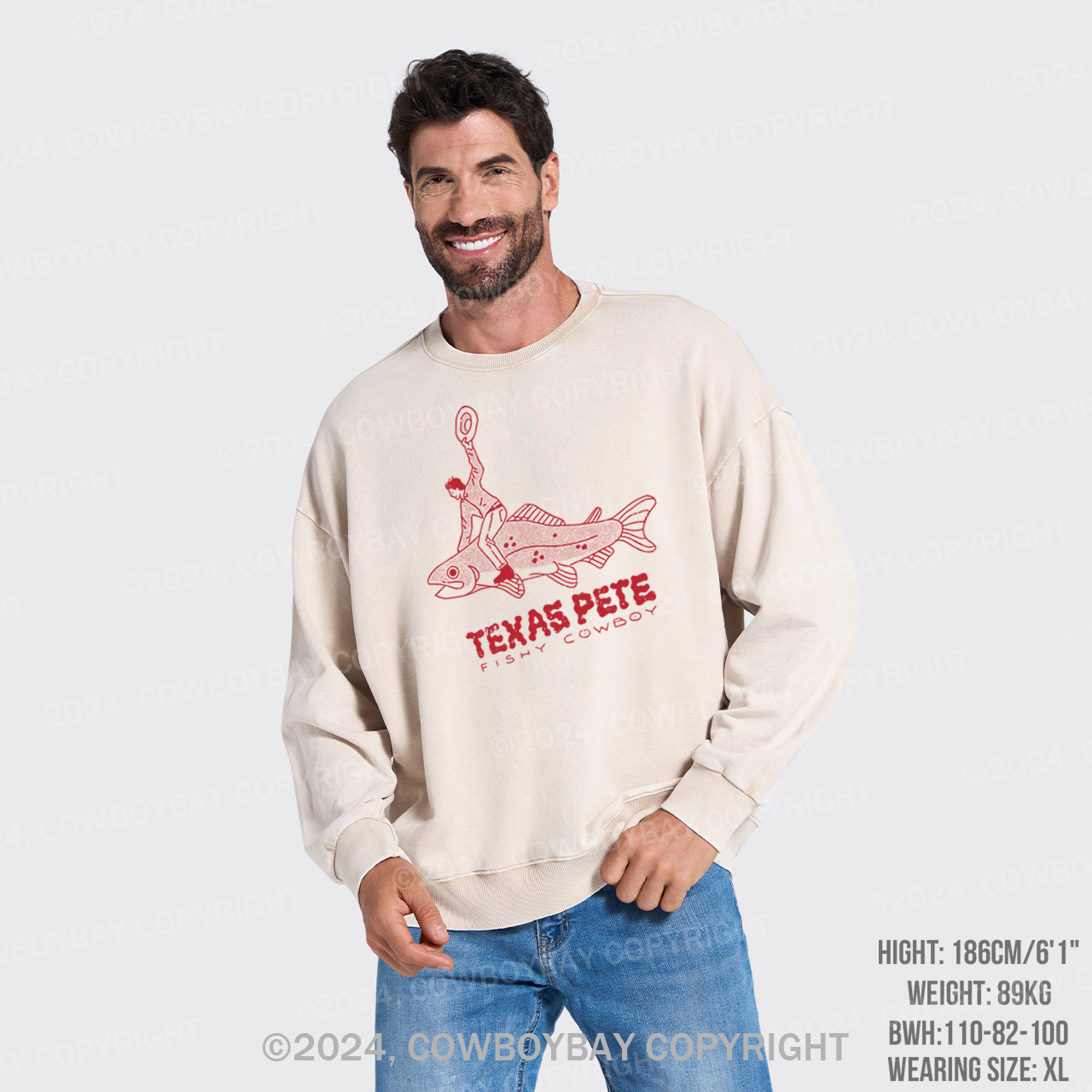 Texas Pete Cowboy Washed Sweatshirts