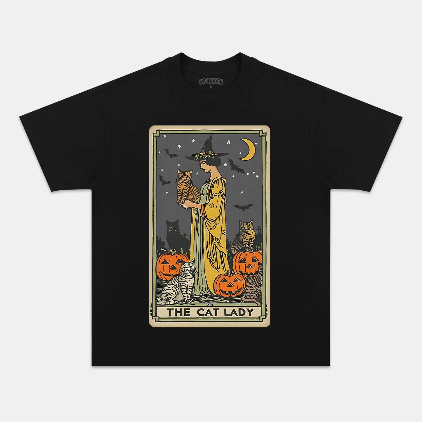 CAT LADY TAROT CARD SHIRT