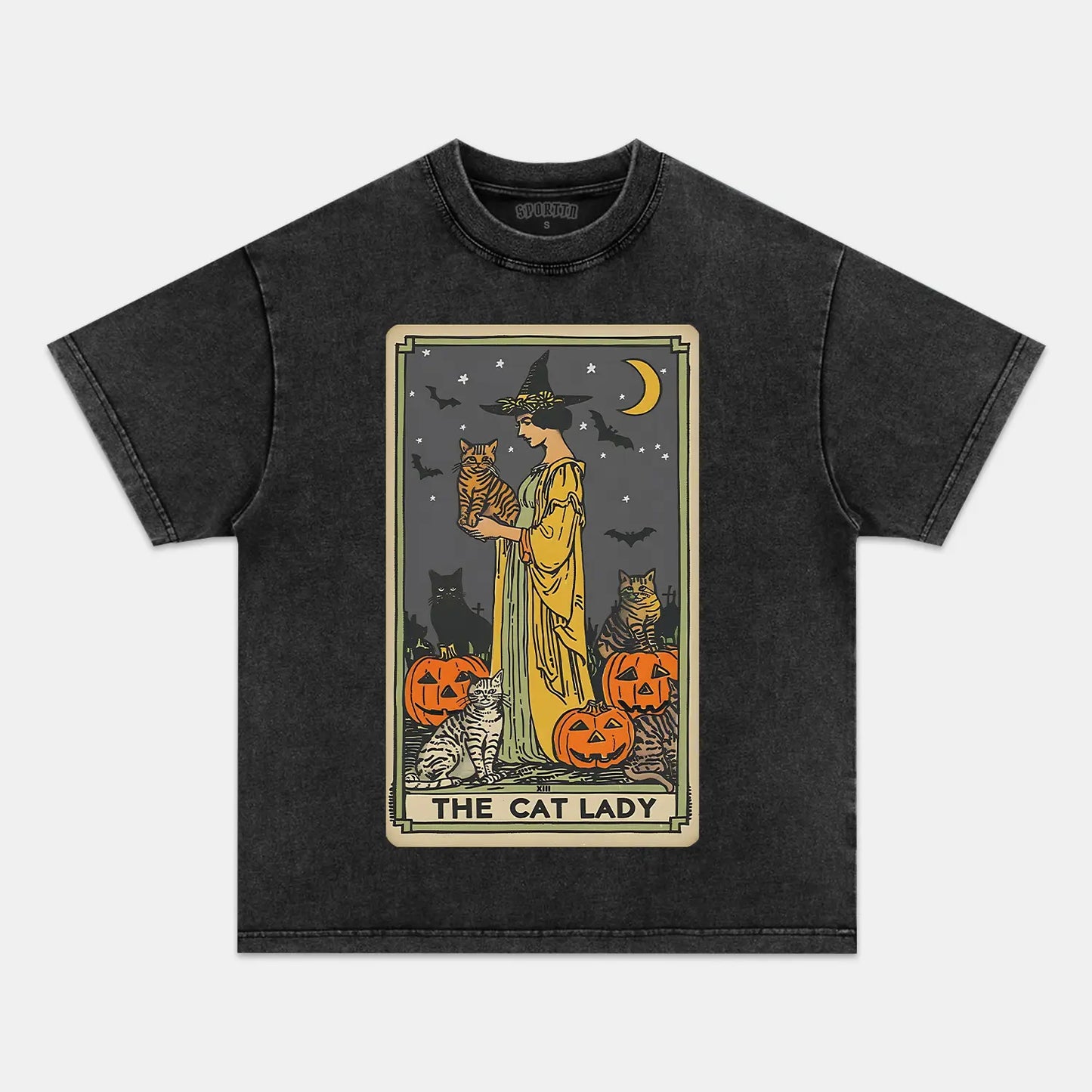 CAT LADY TAROT CARD SHIRT