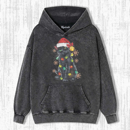 CHRISTMAS CAT HOODIE