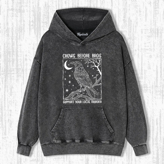 CROWS BEFORE BROS  HOODIES