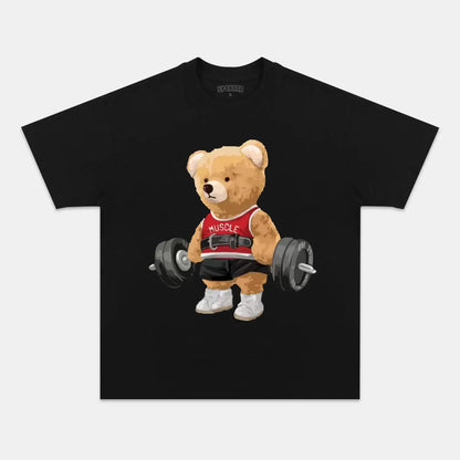 Exercise Bear Washed Gym Shirt.