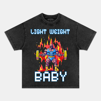 Light Weight baby WASHED GYM SHIRT.