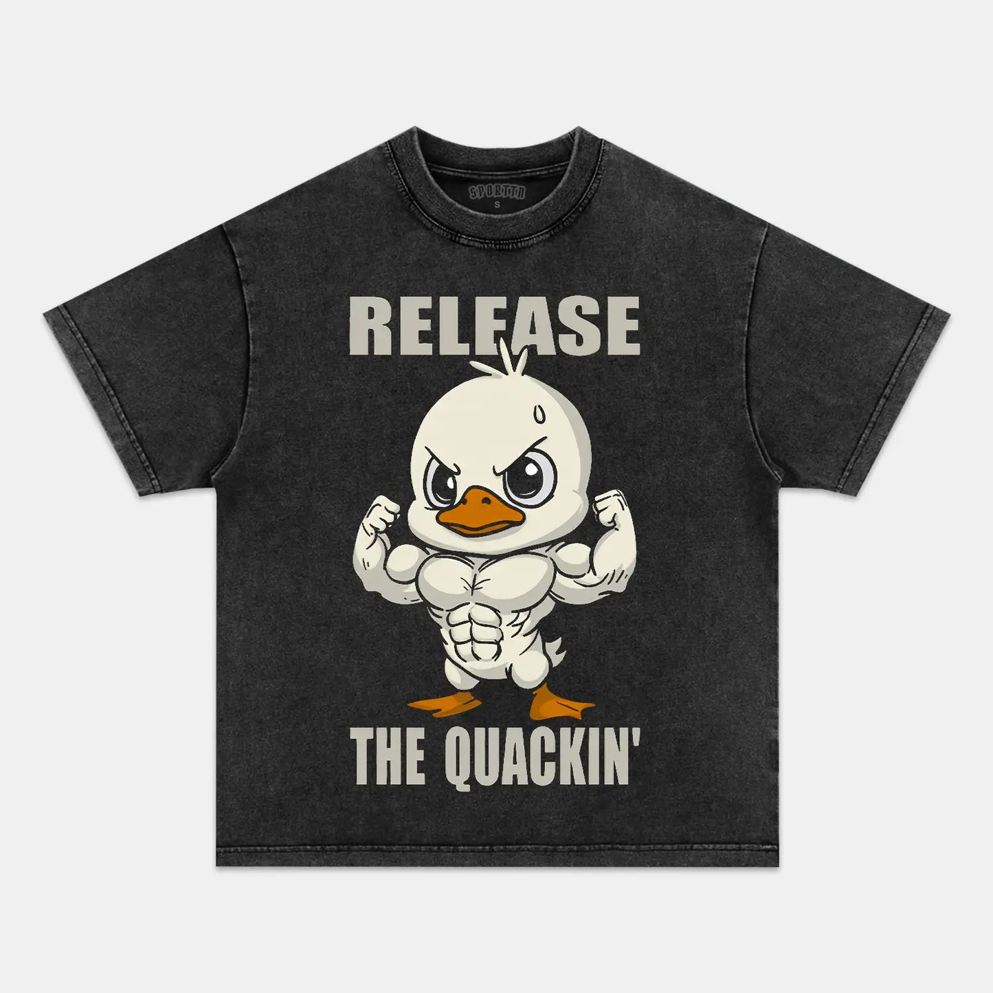 Release The Quackin Washed Gym Shirt.