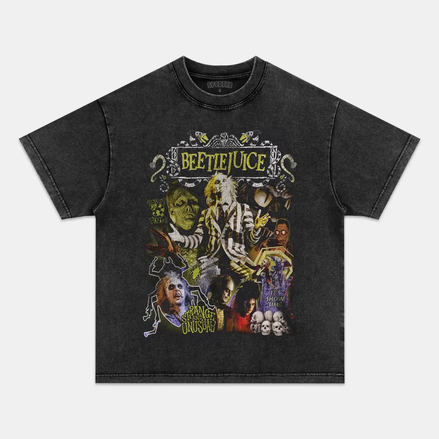 Beetlejuice Vintage Oversized Tee