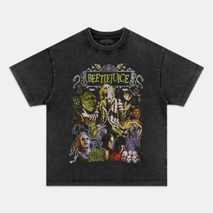 Beetlejuice Vintage Oversized Tee