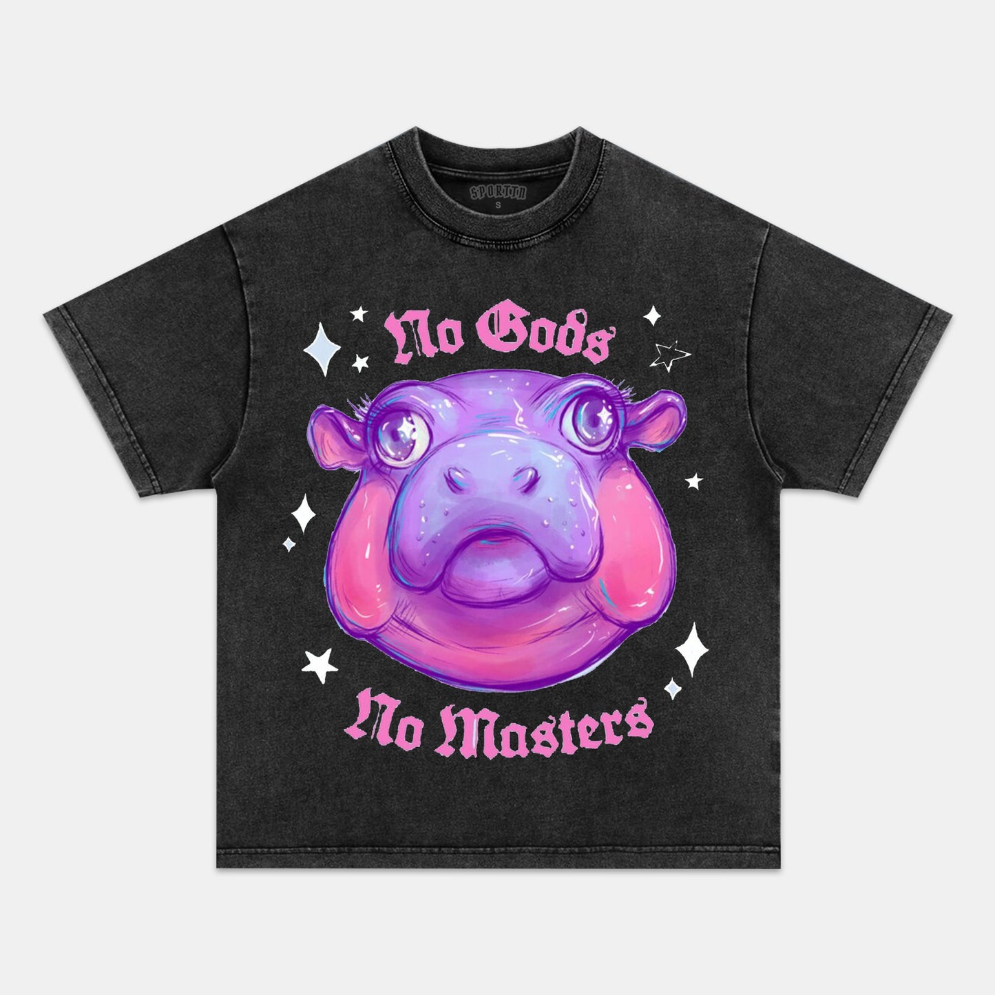 NO GODS NO MASTERS JUST MOO DENG TEE