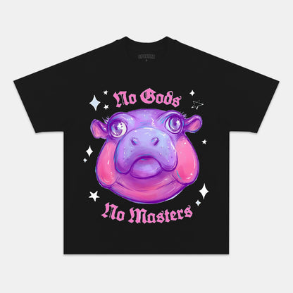 NO GODS NO MASTERS JUST MOO DENG TEE