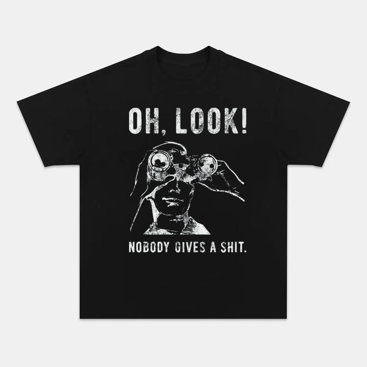 OH LOOK! Nobody Gives A Shit Cotton T-shirt