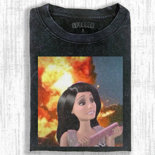 MOOD DOLL GIRL MEME T-SHIRT