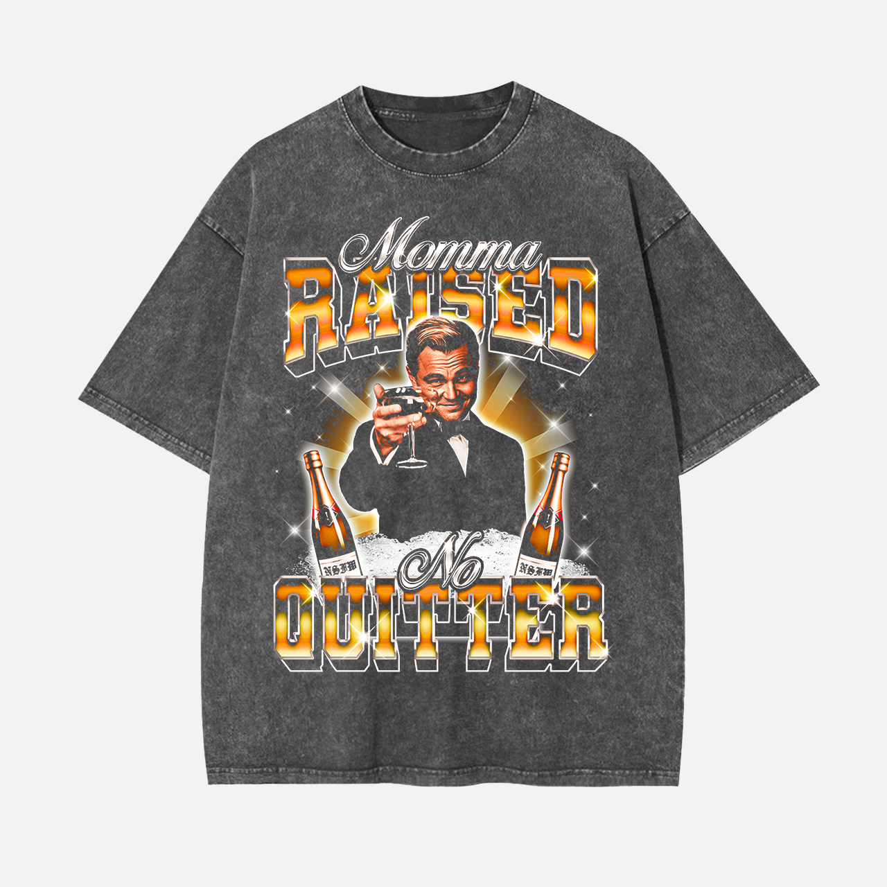 MOMMA RAISED NO QUITTER VINTAGE TEE